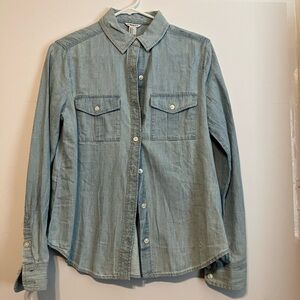 J.Crew Light Denim Button-Up Shirt